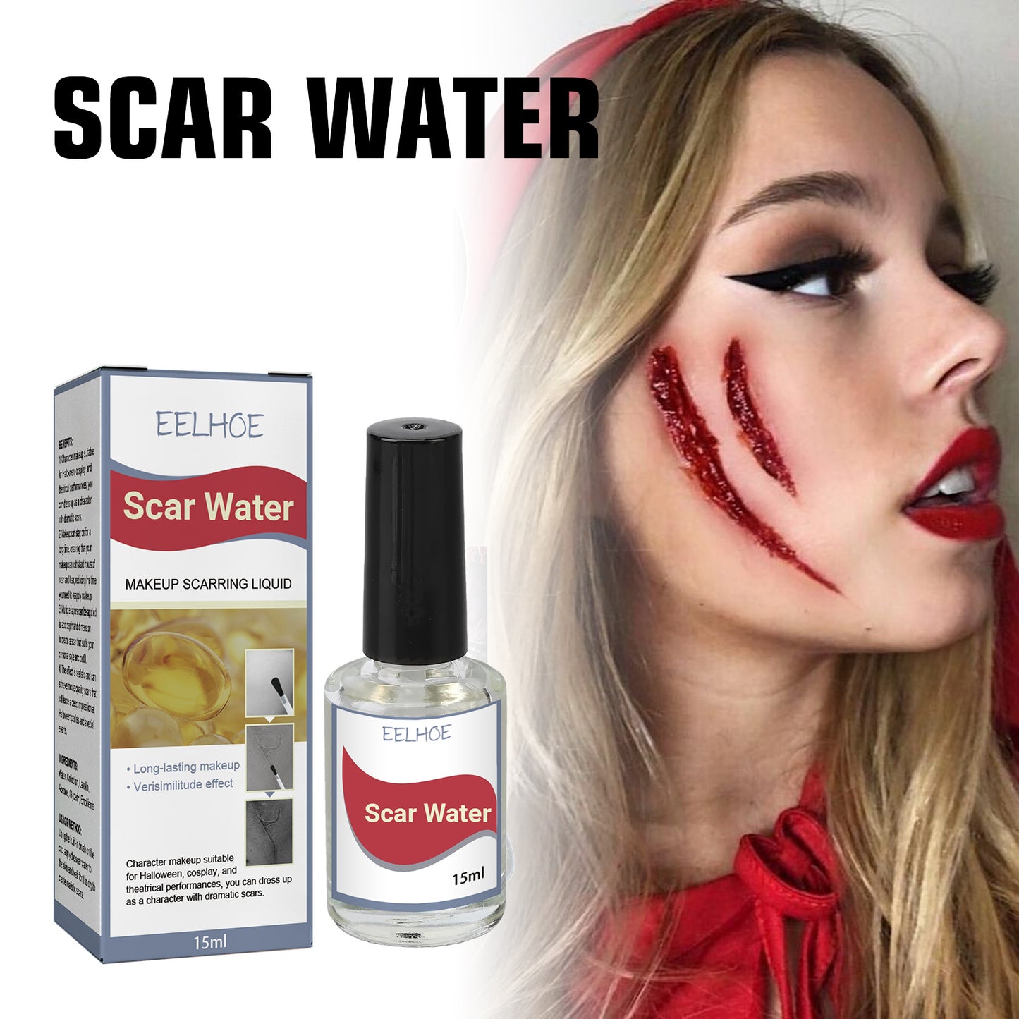 Professional Special Effects Scar Liquid for Halloween Costume Makeup