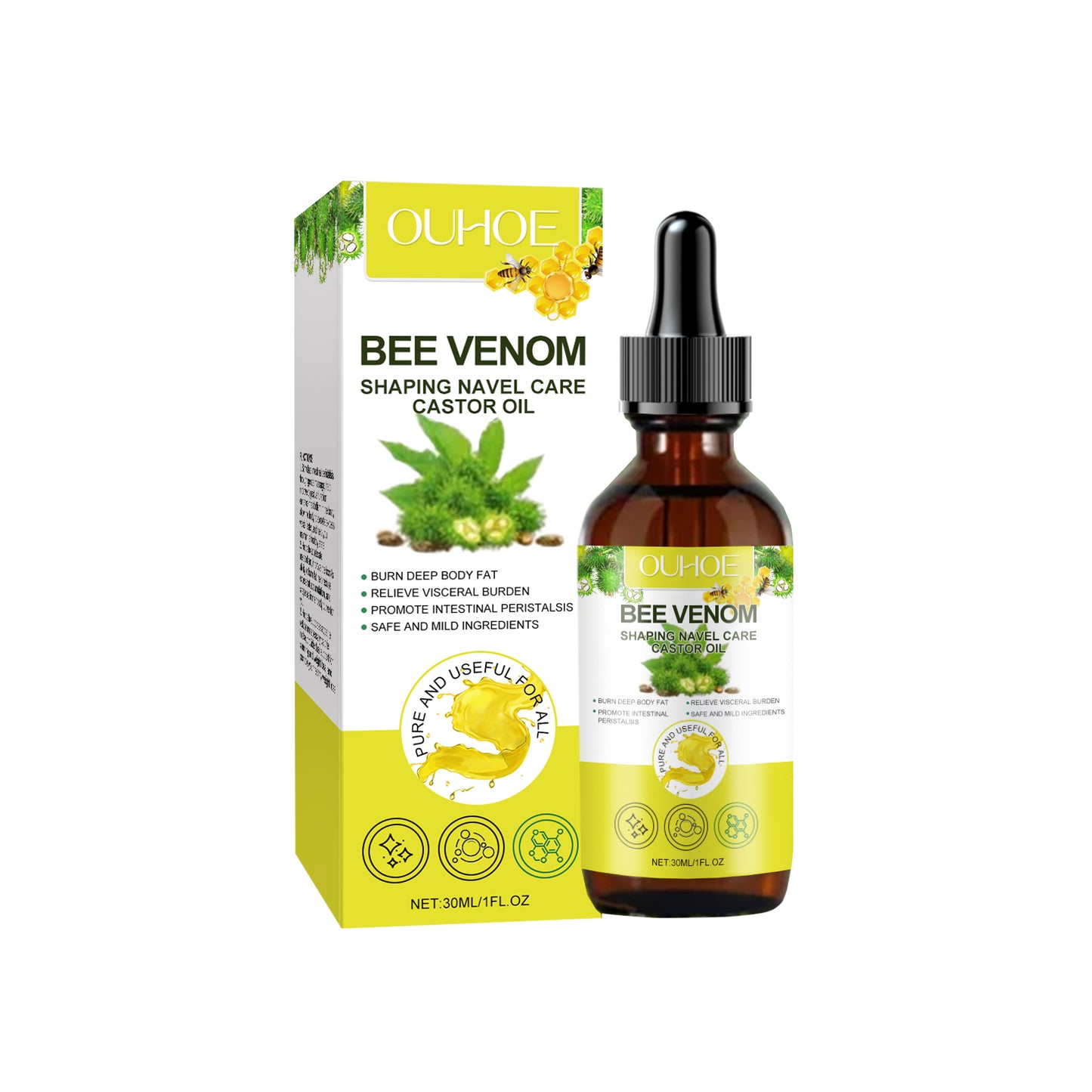 Firming Body Massage Oil with Vitamin E & Lemon Extract - 30ml
