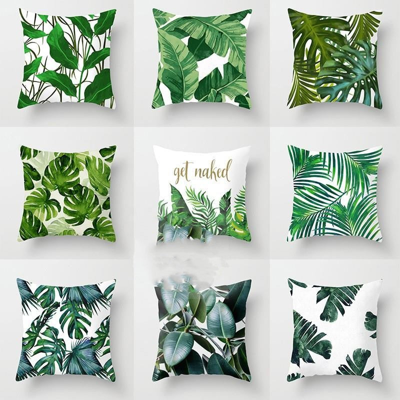 Tropical Plant Series Pillow Cover 45x45cm Home Decor Cushion Case - Style 22
