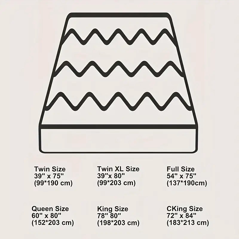 Checkered Edge Twin Size Mattress - Gray Color