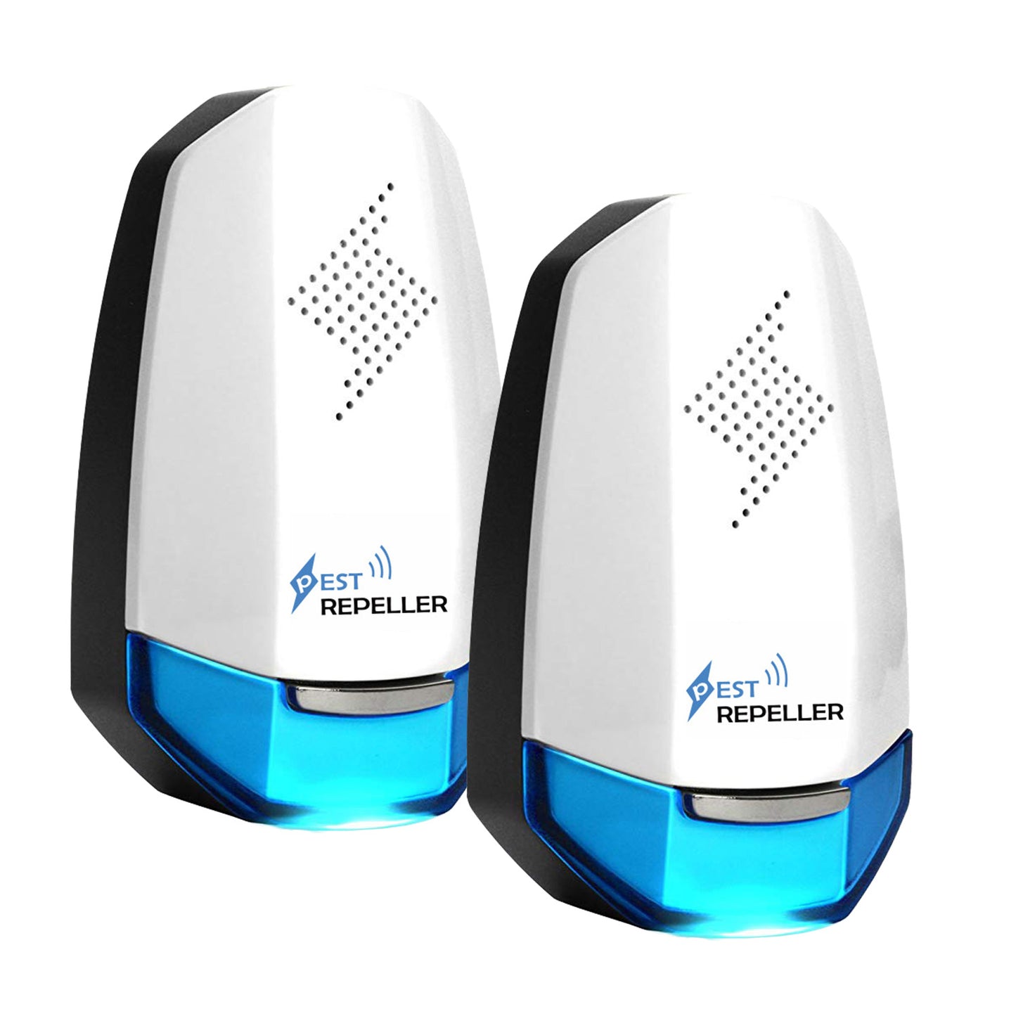 Ultrasonic Pest Repeller with Night Light - 2 Pack