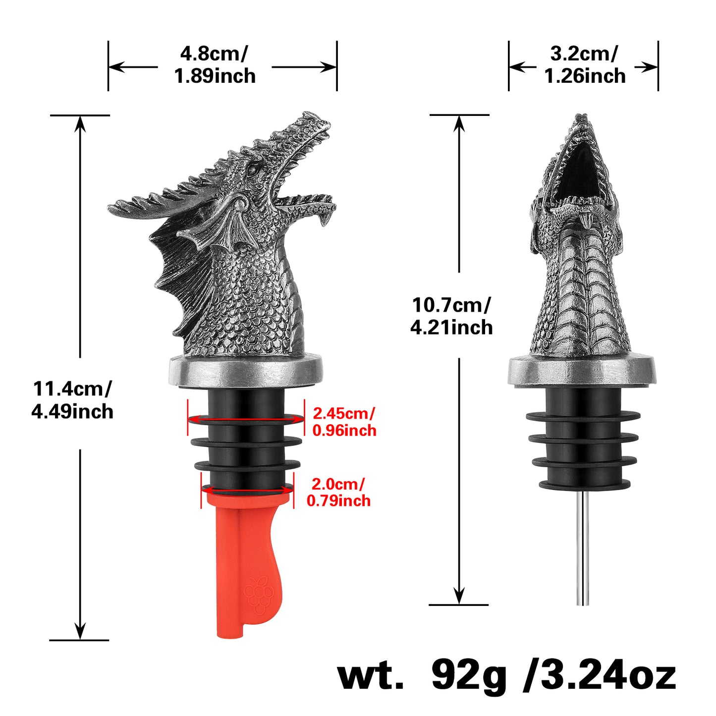 Dual Function Bottle Stopper and Faucet Dispenser - Multiple Colors