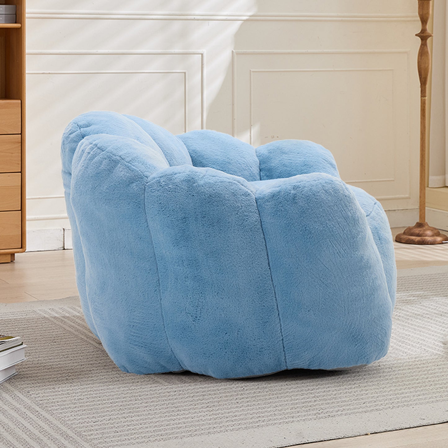 Blue Lotus Compression Bean Bag Sofa - Easy-Move Design