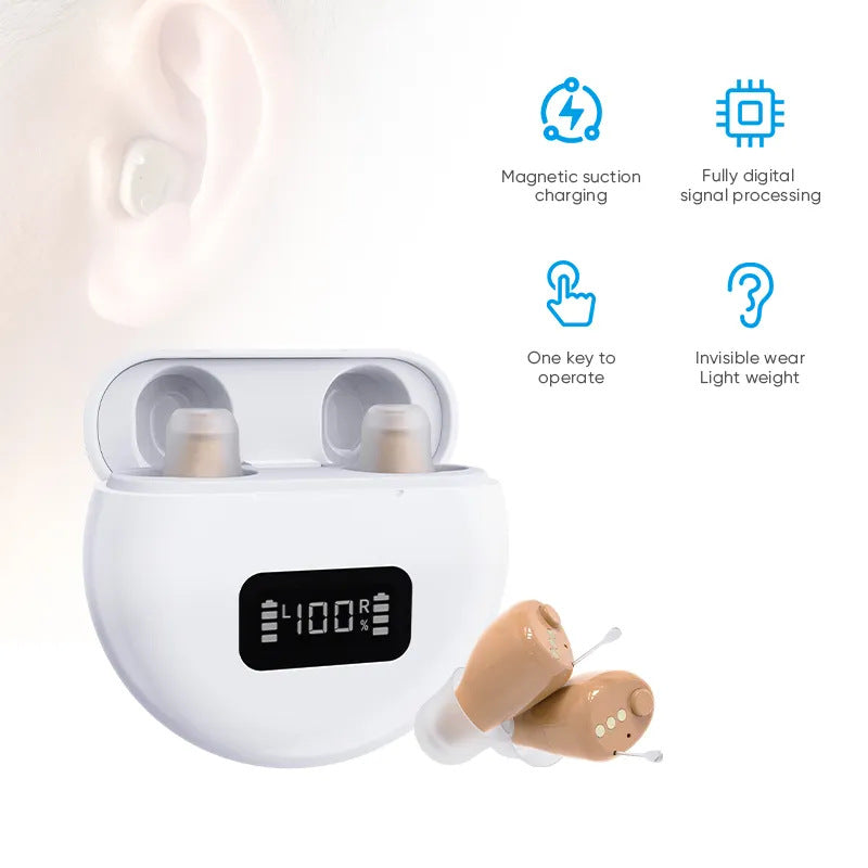 16-channel Digital Noise Reduction Invisible Hearing Aid For The