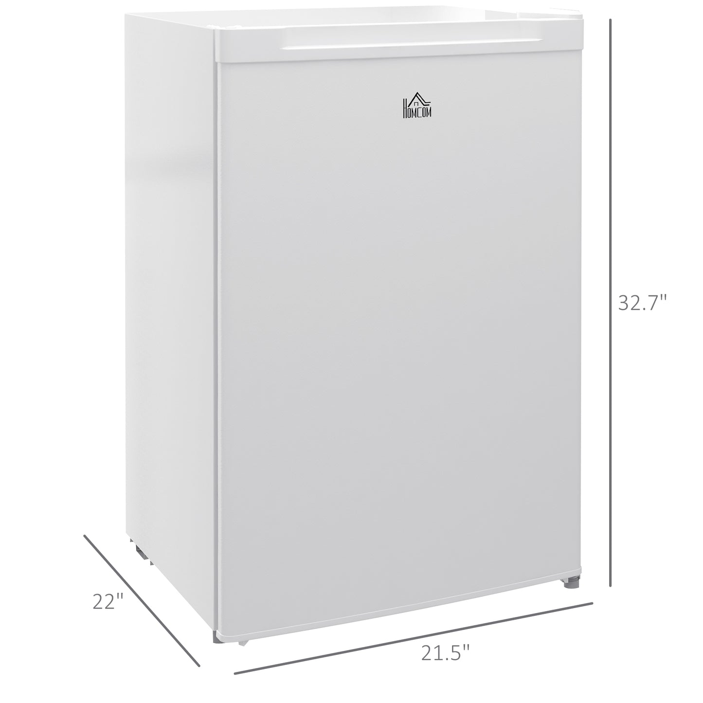 Mini Upright Freezer 3 Cu Ft with Reversible Door & Adjustable Thermostat, White