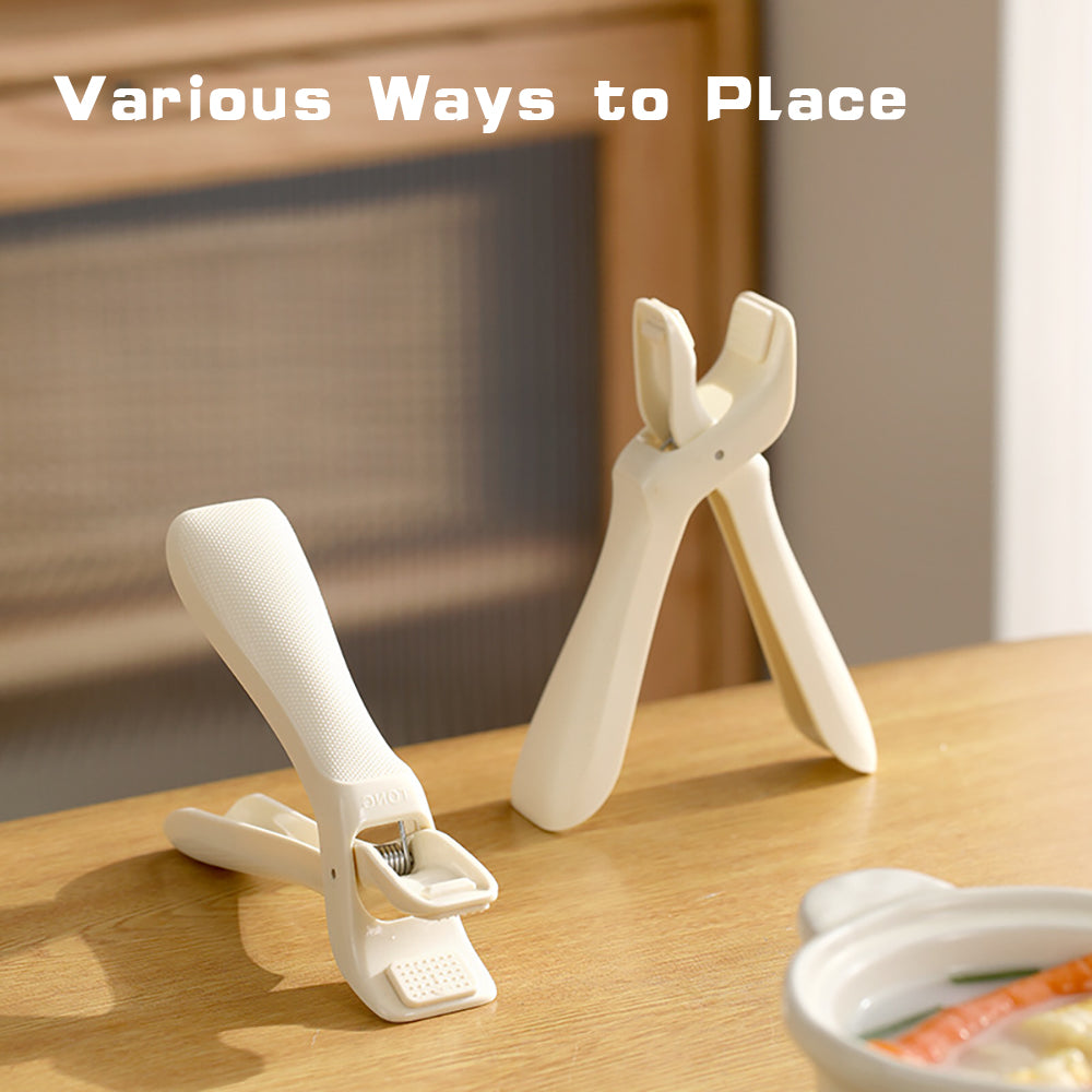 Heat-Resistant Silicone Non-Slip Bowl & Pot Gripper - White Kitchen Tool