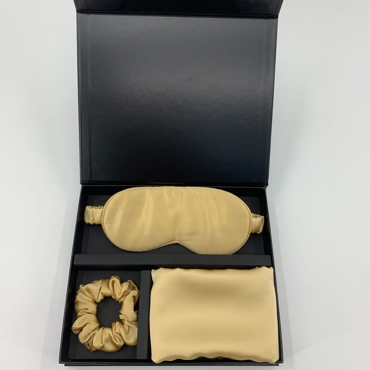 Silk Pillowcase, Eye Mask & Hair Tie Set - 3 Pieces