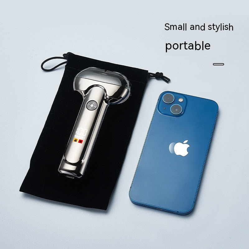 Rechargeable Electric Shaver for Men - Portable Brushless Razor