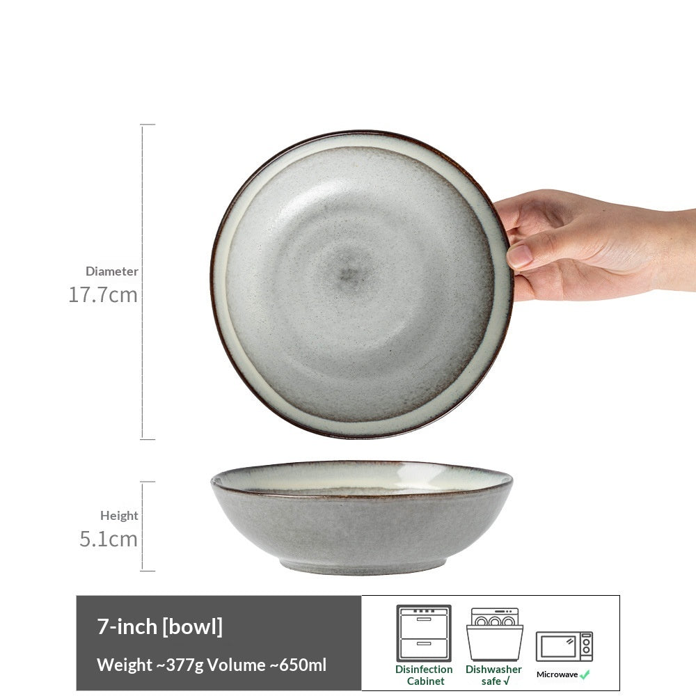 Ceramic Dinnerware Set for Kitchen & Home Use - Multiple Sizes & Grades