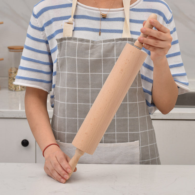 Beechwood Rolling Pin 46x6cm Unpainted and Unwaxed Kitchen Tool