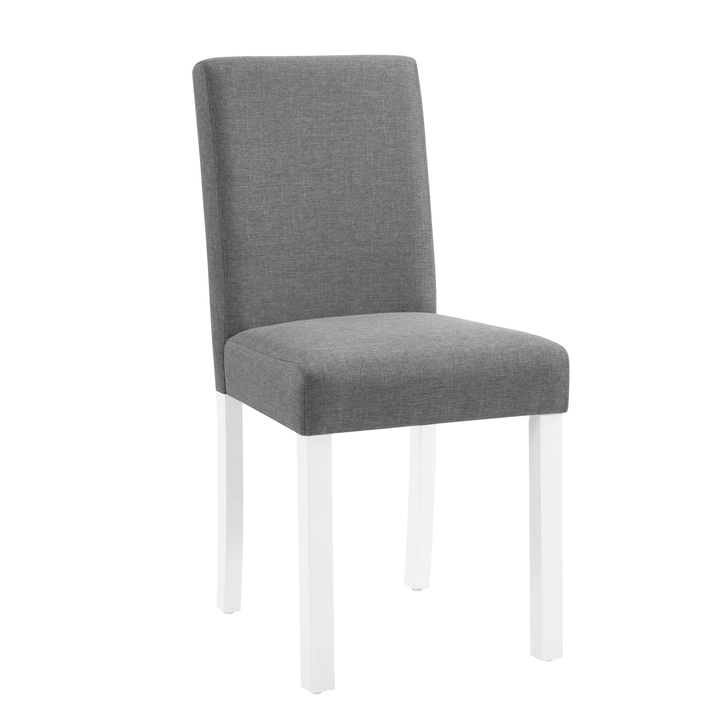 5-Piece Wooden Dining Table Set with 4 Chairs - Grey & White