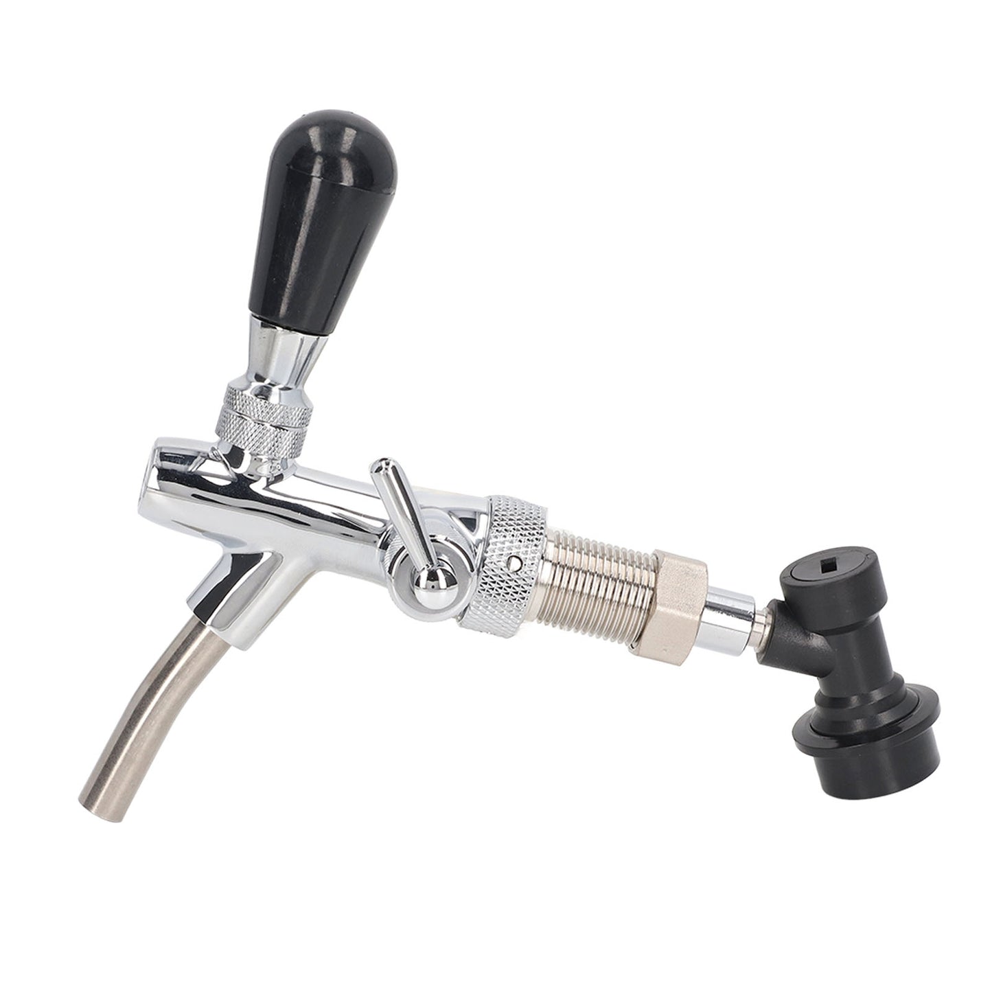 G5/8 Beer Tap 304 Stainless Steel Adjustable Faucet Liquid Dispenser