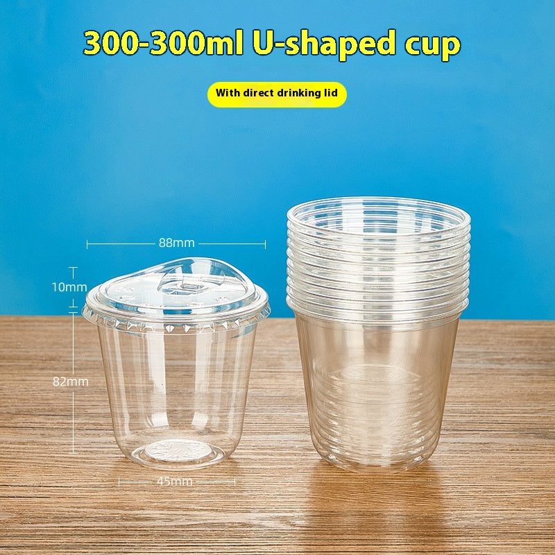 Reusable Cold Drink Cup 300ml for Coffee & Milk Tea Takeaway Set