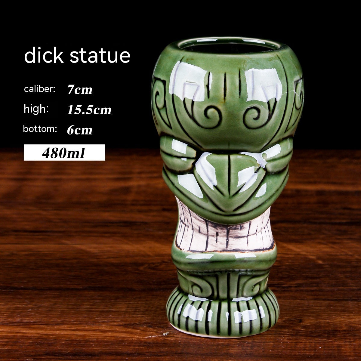 Creative Ceramic Cocktail Glass - Retro Style Multi-Design Drinkware