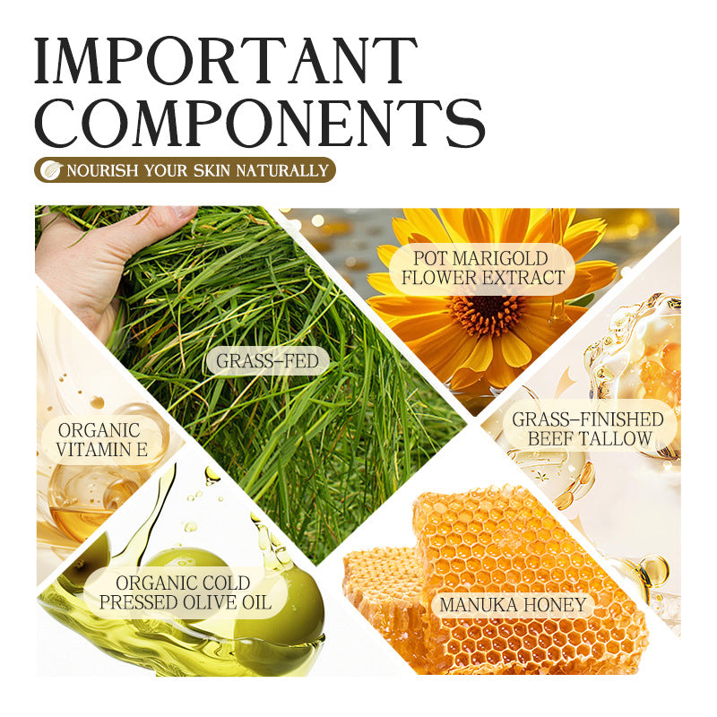 Moisturizing Cream for Skin Hydration - Cow Fat Honey 120g