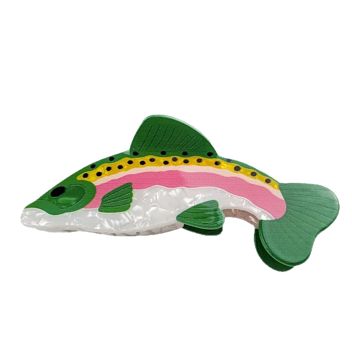 Dark Green Hair Clip - Women's Grip Design