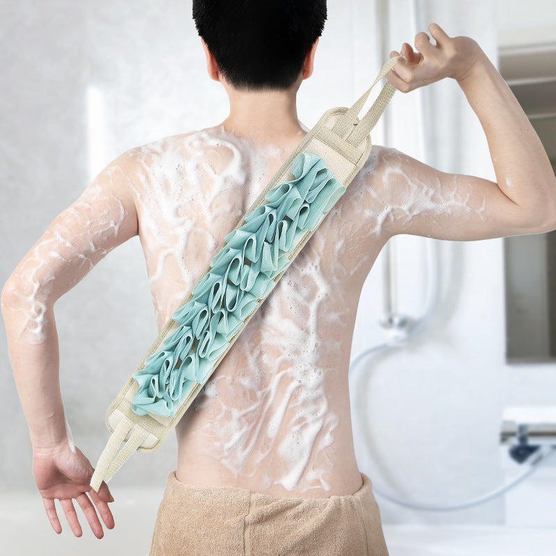 Double-Sided Bath Towel with Strong Pull Back Strip - Soft & Absorbent