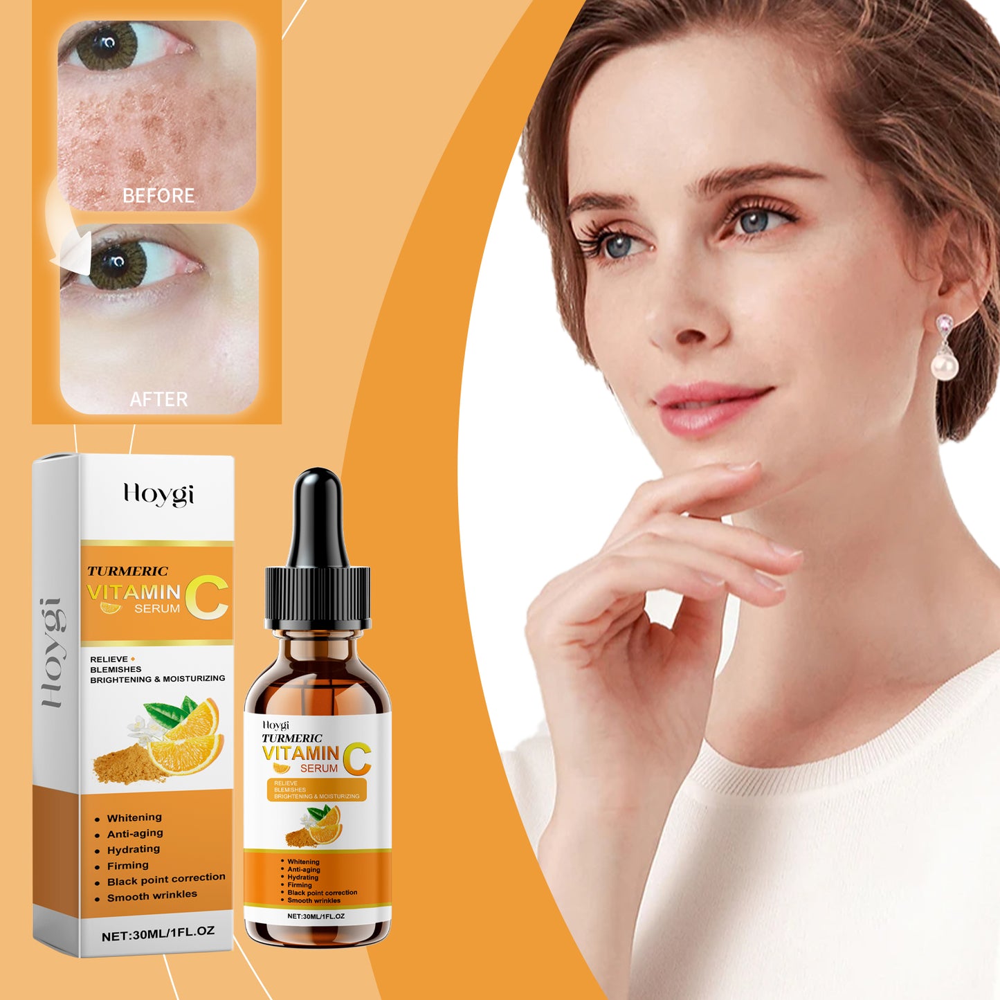 Vitamin C Facial Serum - Brightening Hydrating & Anti-Aging Skin Care