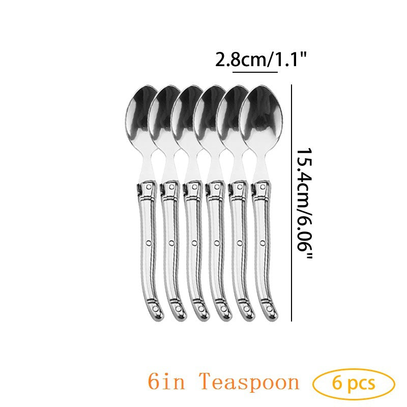 Stainless Steel Flatware Set - Knife Fork Spoon Small Spoon Dinnerware