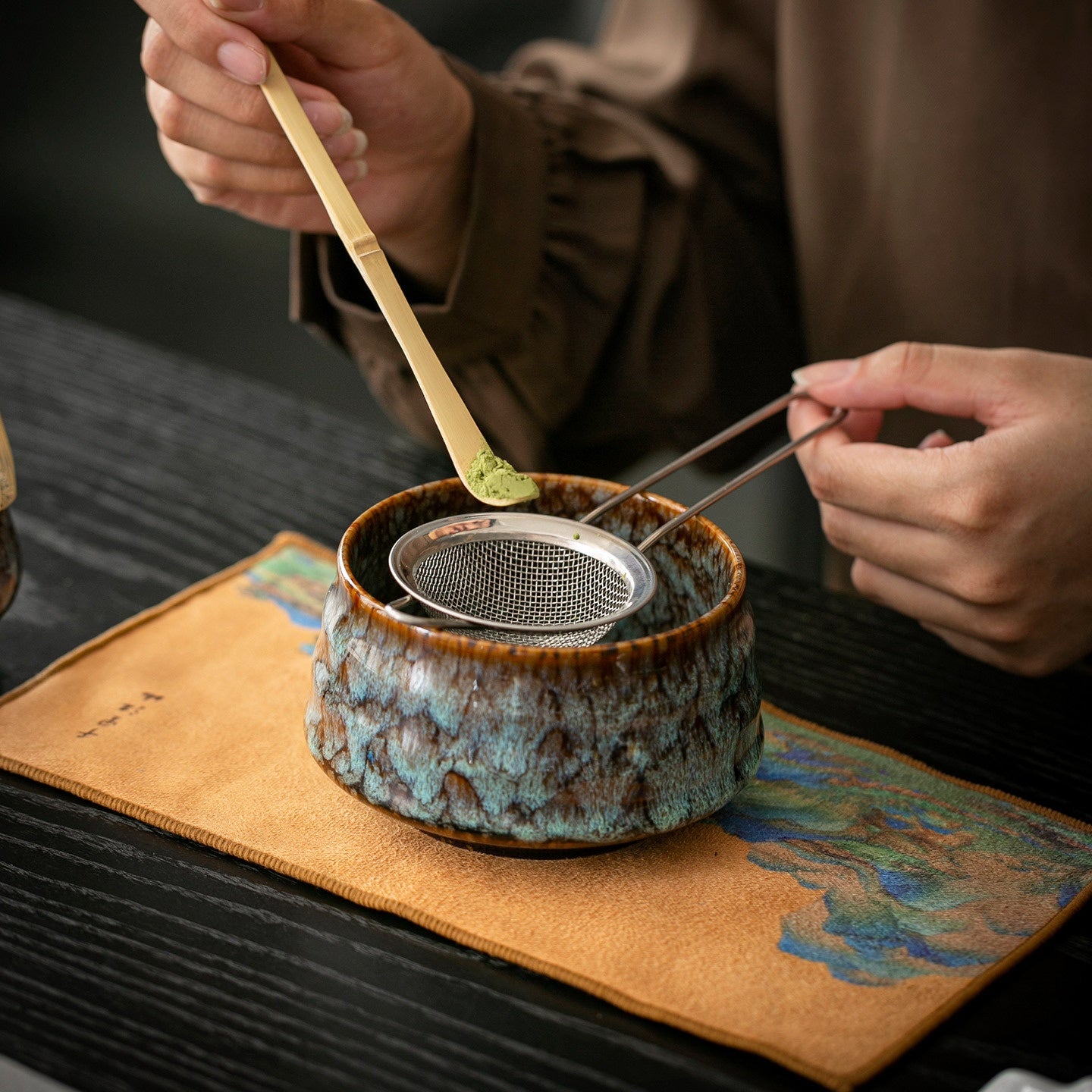 Matcha Tool Set - Ceramic Tea Ceremony Utensils for Household
