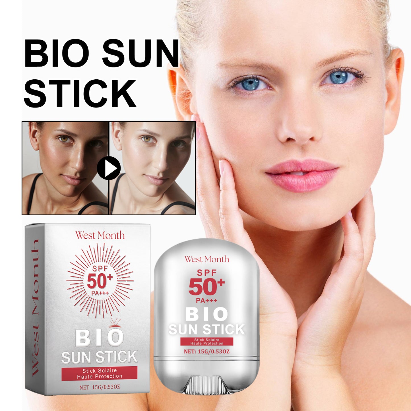 Moisturizing Sun Protection Skin Care Stick - Anti-Aging Face Balm