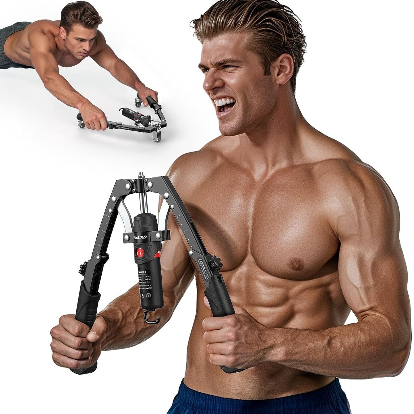 Adjustable Hydraulic Arm Exerciser - Strength Training Bar