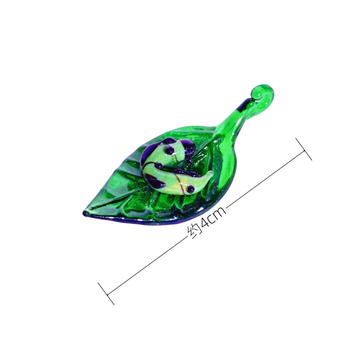 Handmade Glass Leaf and Insect Decor Ornament - Multiple Styles