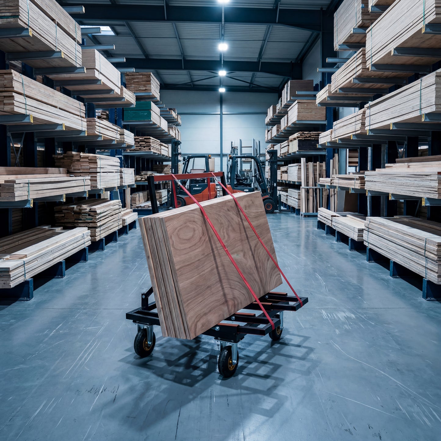 Folding Drywall Dolly with 2000 LBS Capacity & 4x6 Casters