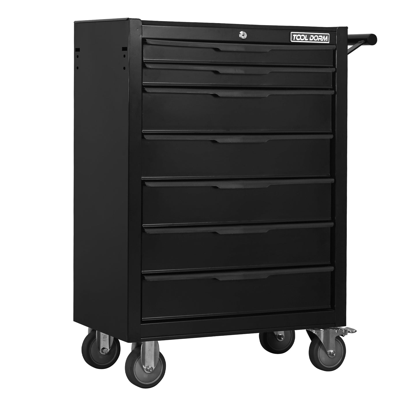 24.2-Inch Metal Rolling Tool Cabinet with Drawers and Locking System