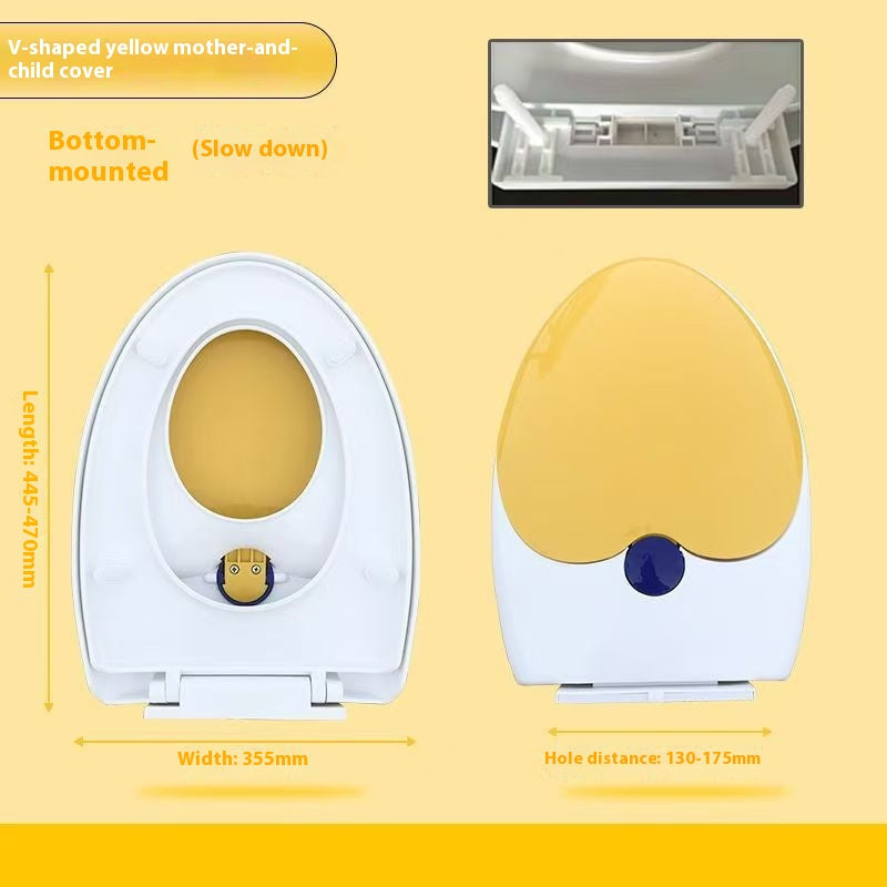Dual-Purpose Toilet Lid Cover Thickened Modern Bathroom Storage