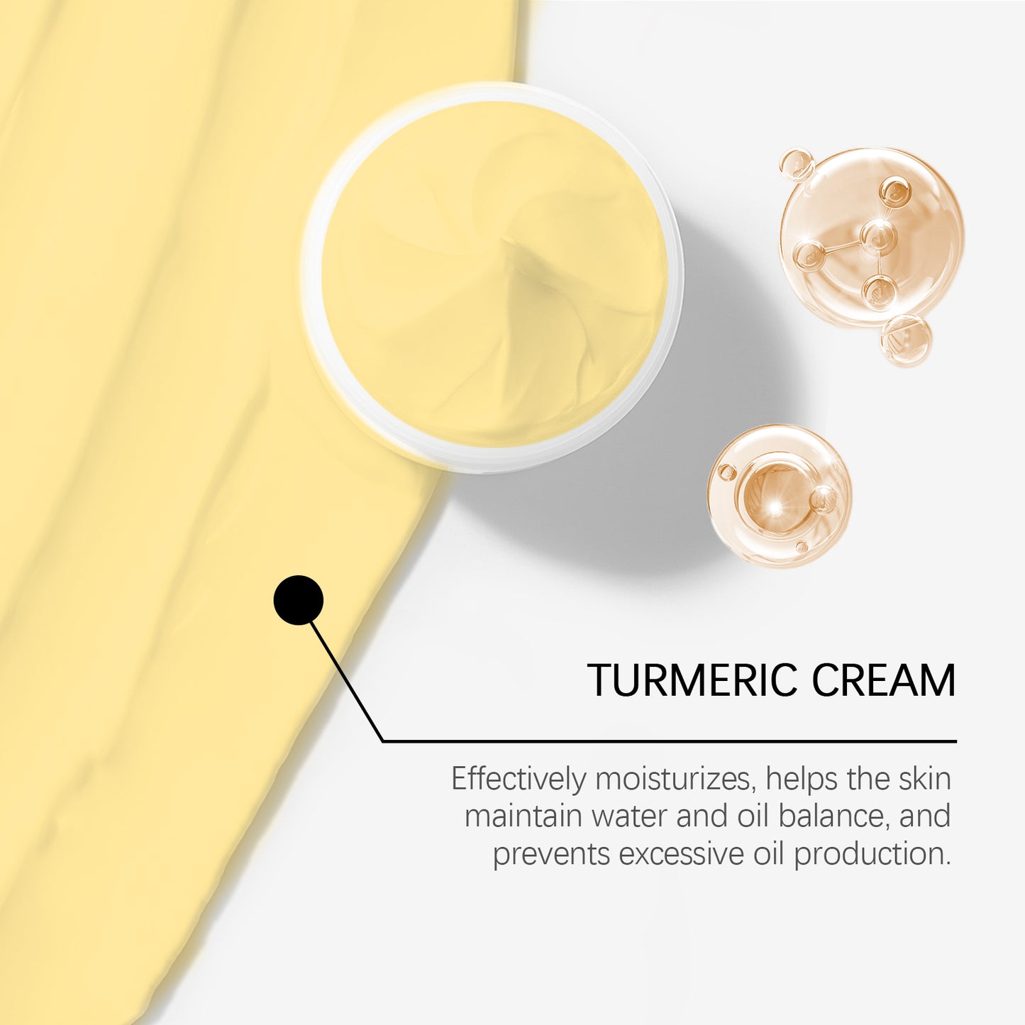 Turmeric Face Moisturizer with Vitamin E - Brightening & Hydrating Cream
