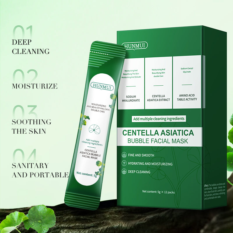 Centella Asiatica Face Bubble Mask Pack of 12 - Facial Care