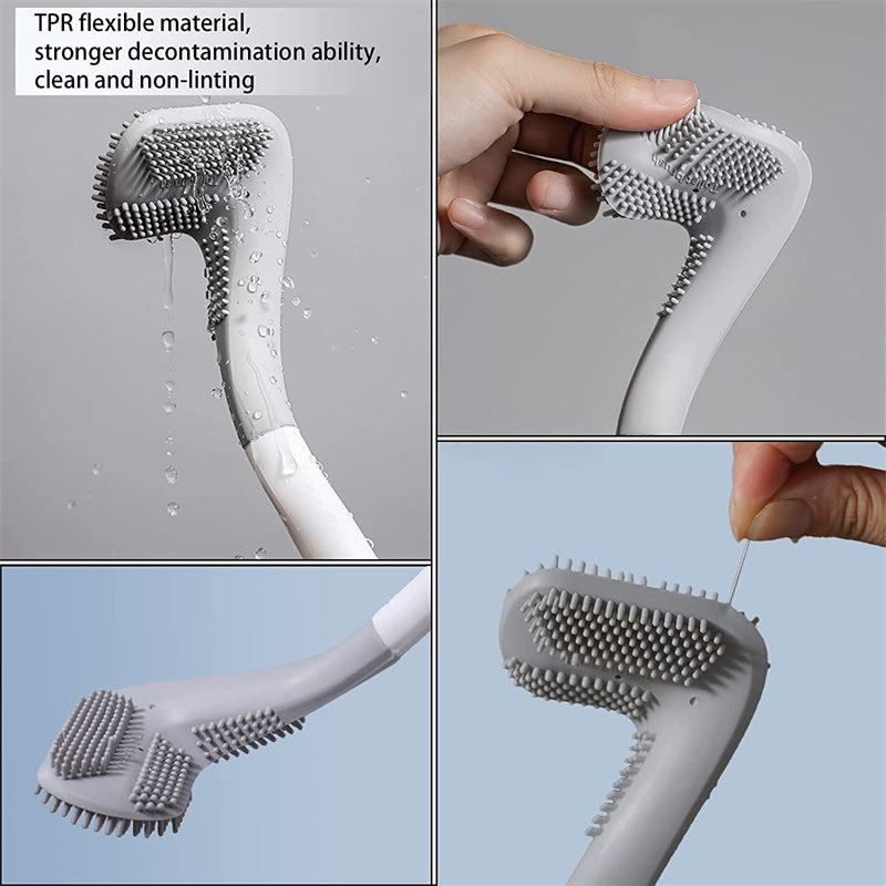 Long Handled Golf Shape Toilet Brush Wall Mount Deep Cleaning Bathroom Tool