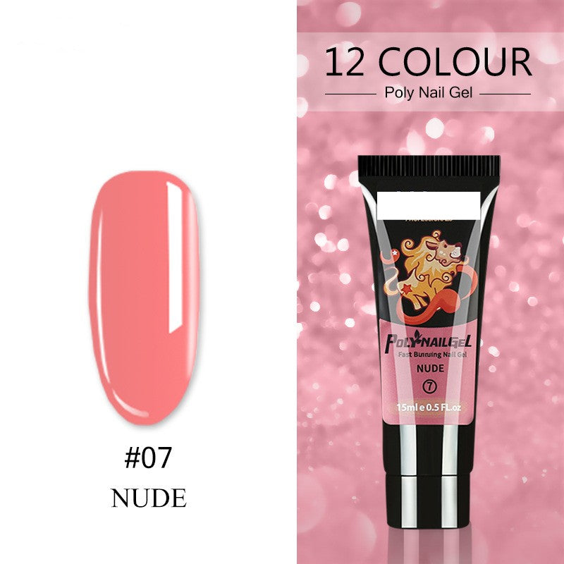 Women's Crystal Nail Polish Extender - Glitter & Capacity Variants 15ML