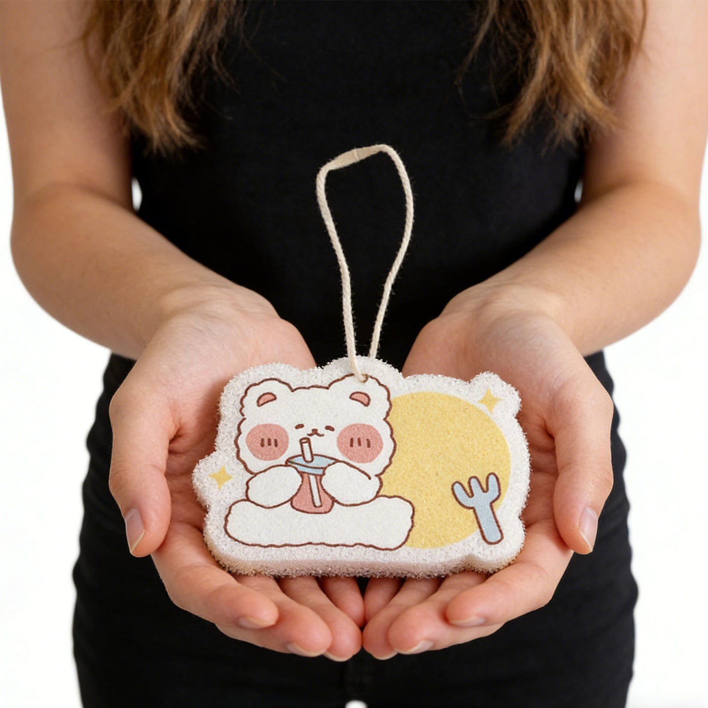 Cute Bear Dishwashing Sponge - Fun Kitchen Cleaning Tool