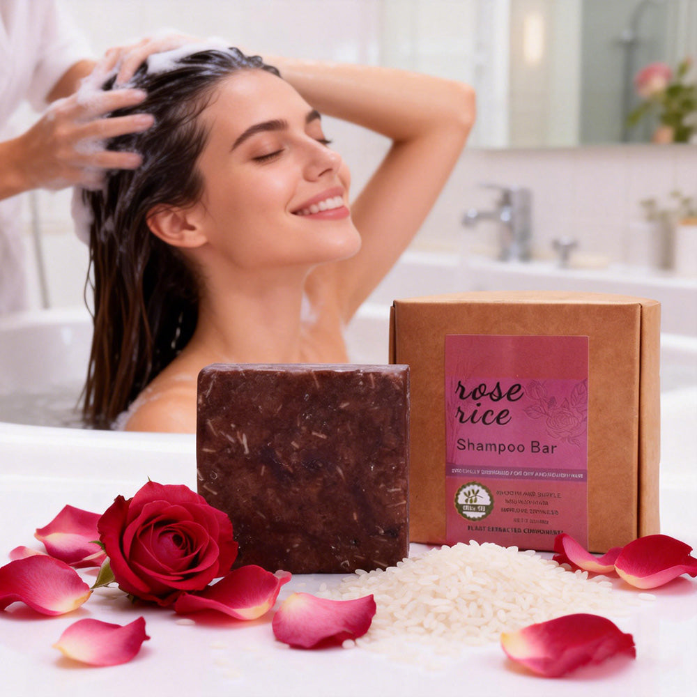 Rose Rice Shampoo Bar – 90g