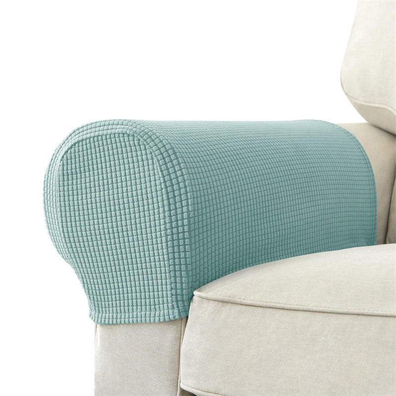 Solid Color Sofa Armrest Cover Set - Protective & Versatile Home Decor