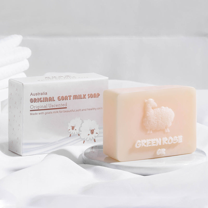 Handmade Goat Milk Soap Moisturizing Cleansing Light Black - Natural Skin Care