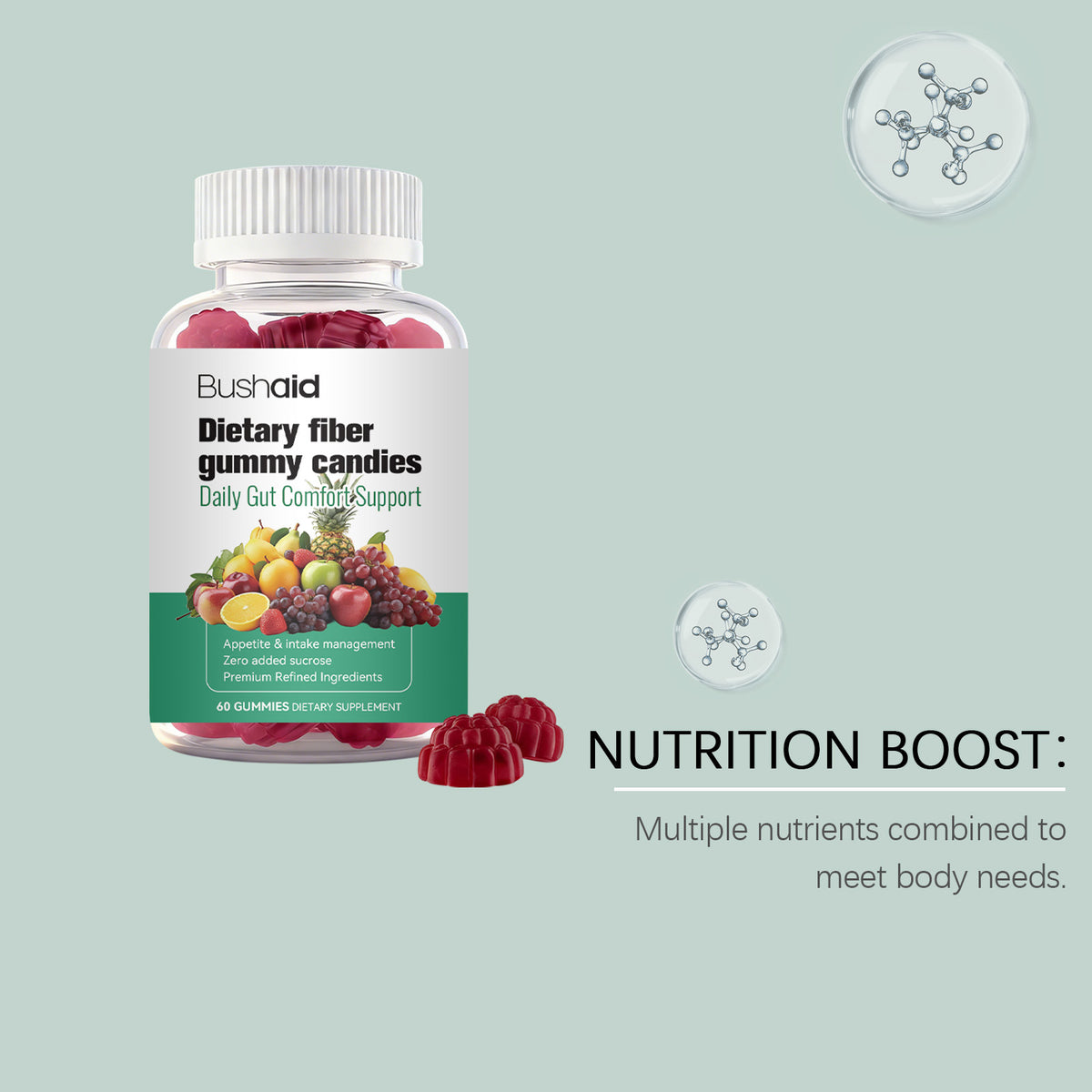 Vitamin Fruit Gummies - 60 Count