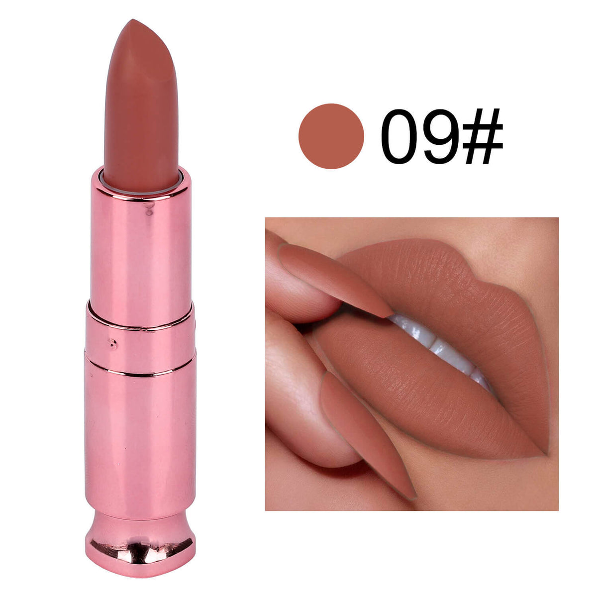 Long Lasting Matte Lipstick No Stain Easy to Color Lip Balm for Lips