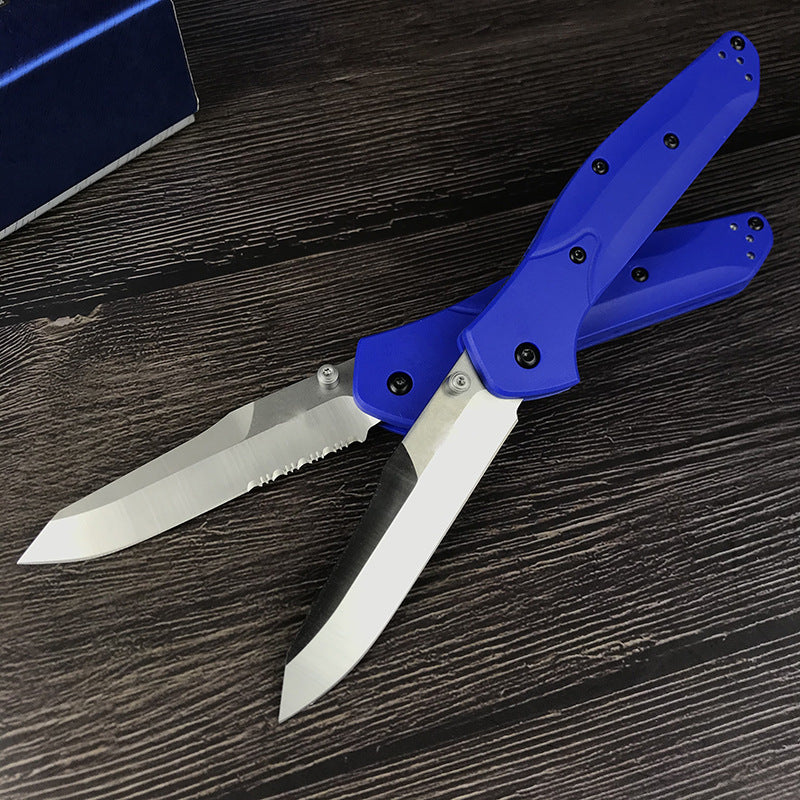 Portable Folding Knife with Stainless Steel Blade for Outdoor Use