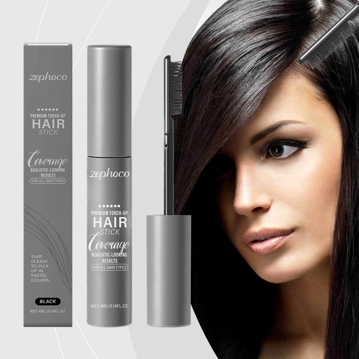 Black Hair Dye Touch-Up Cream 4ml - Hair Color Correction