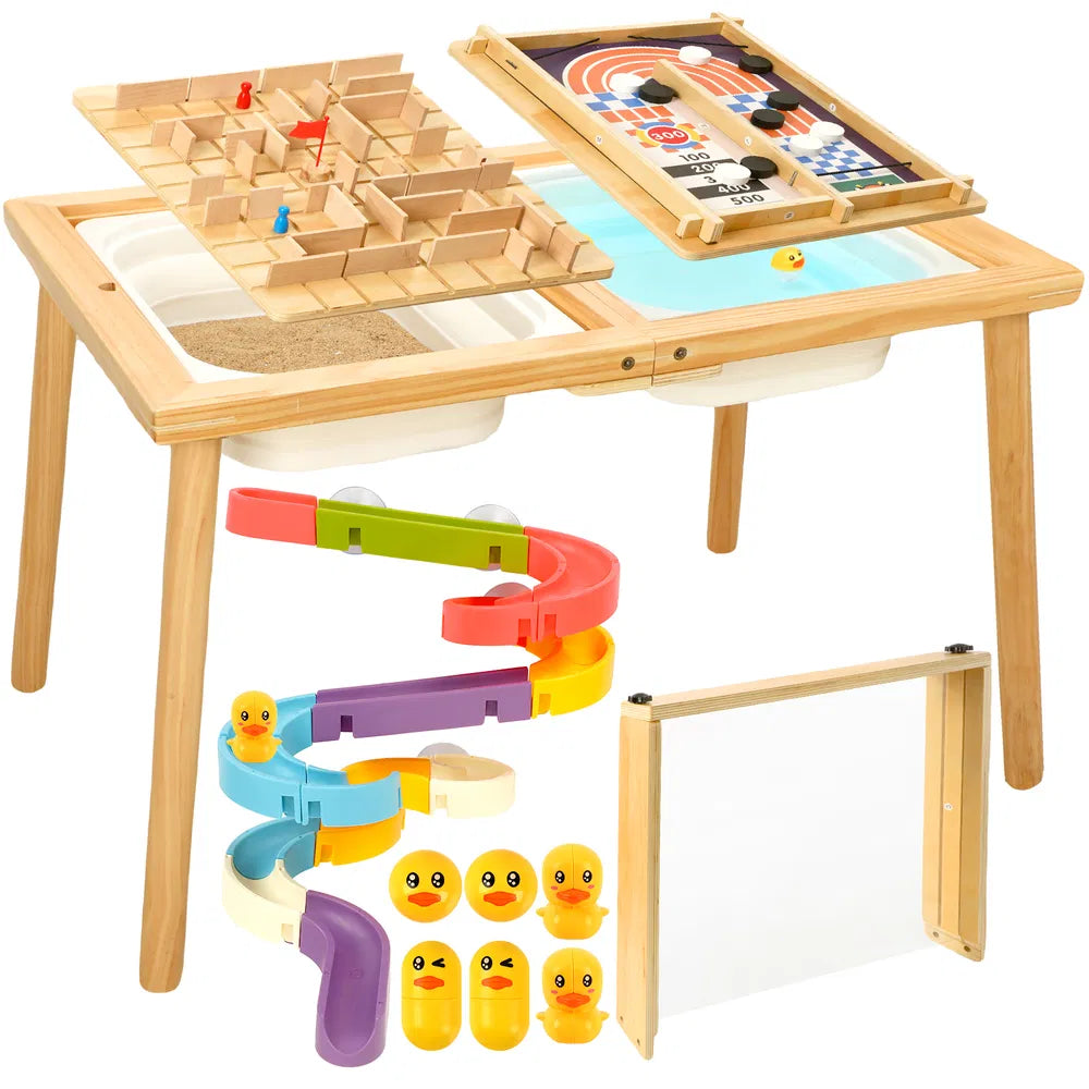 Toddler Sensory Activity Table with Storage Bins - Indoor Outdoor Water & Sand Play
