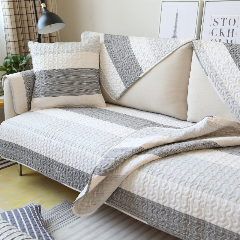 Minimalist Striped Pillow Cover - Cotton Bedding Accent Decor