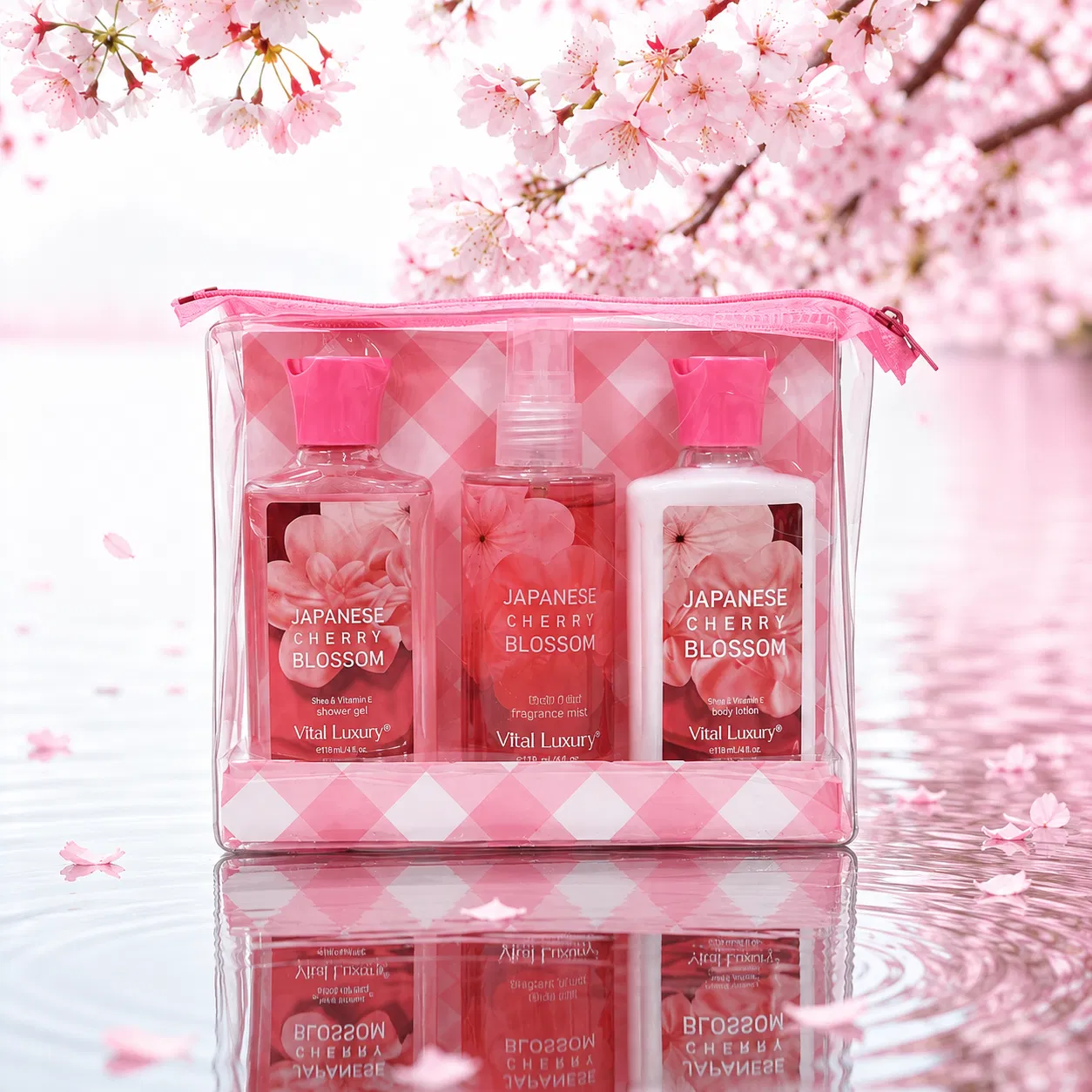 3-Piece Travel Body Care Set - Refreshing Shower Gel, Lotion & Body Mist