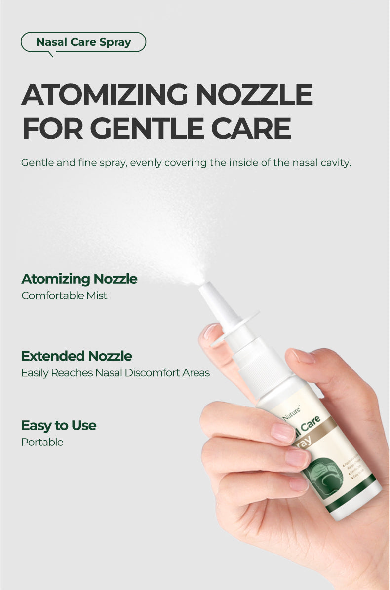 Natural Nasal Relief Spray for Congestion, Runny Nose, and Sneezing
