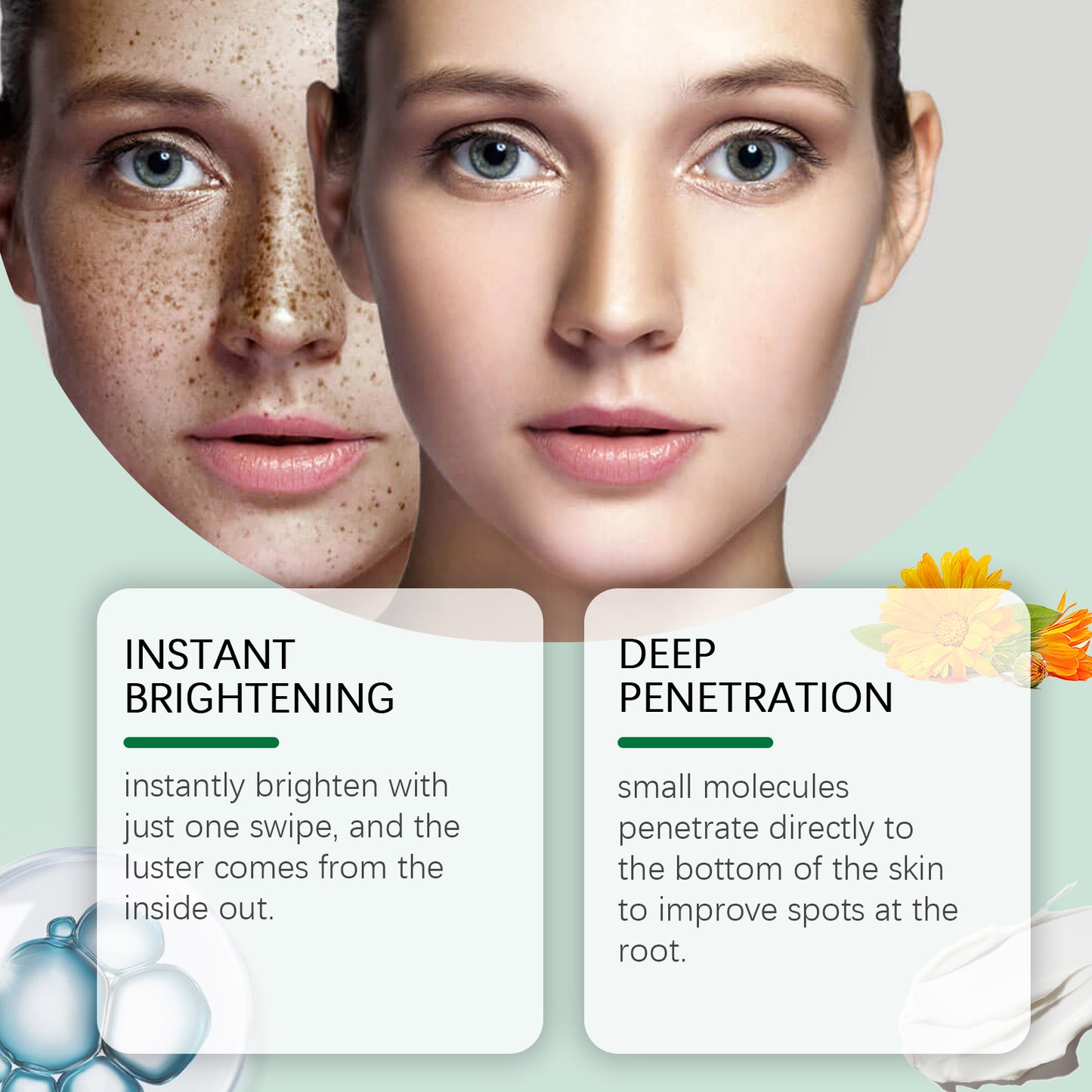 Brightening Face Cream with Seabuckthorn & Squalane for Dark Spots