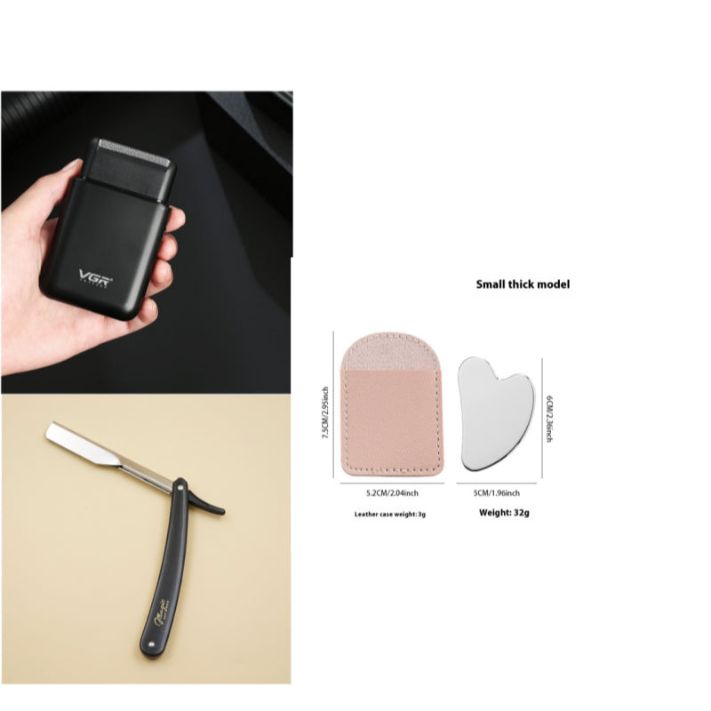 Portable Electric Razor Men - Stainless Steel Blade
