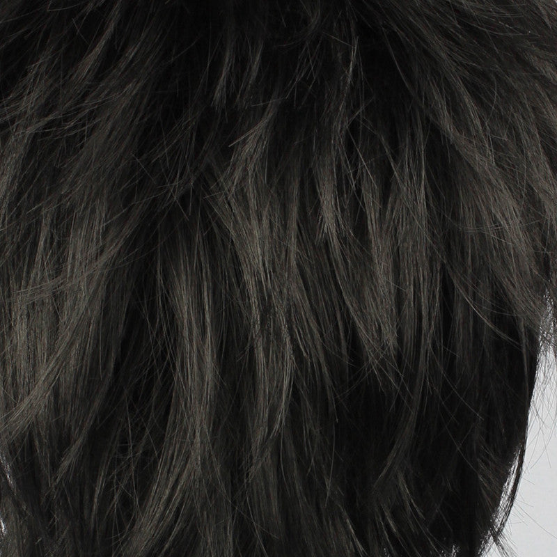 Black High Temperature Silk Short Hair Wig for Cosplay & Costume