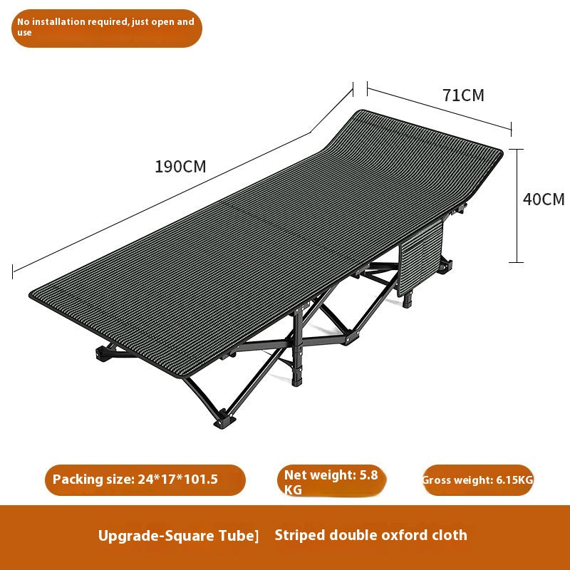 Portable Folding Bed for Camping and Office Use – Lightweight & Space Saving